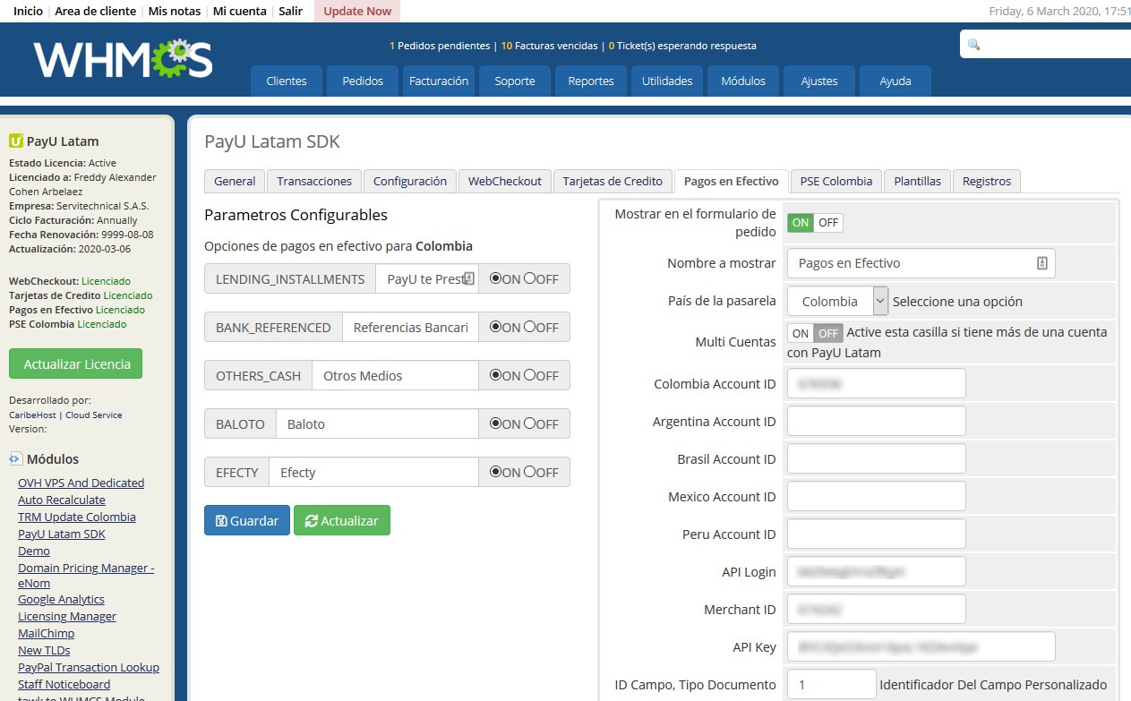 WHMCS PayU Latam SDK & WebCheckout · imagen 6